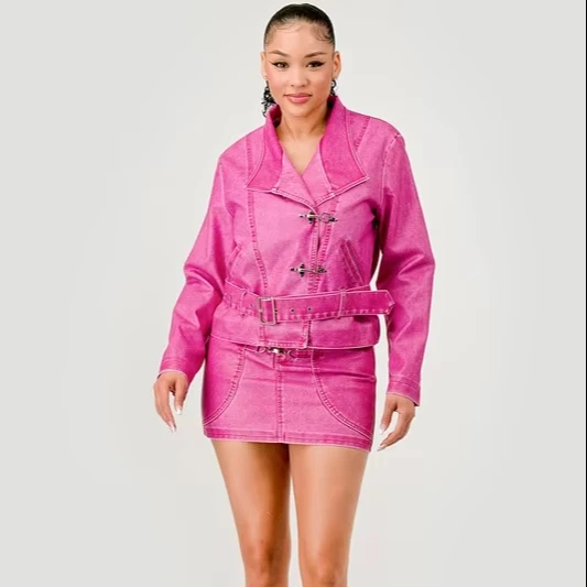 Women's Trendy Two-piece Pu Leather Belt Set Solid Pattern Metal Buckle Design For Personalized Party And Night Style