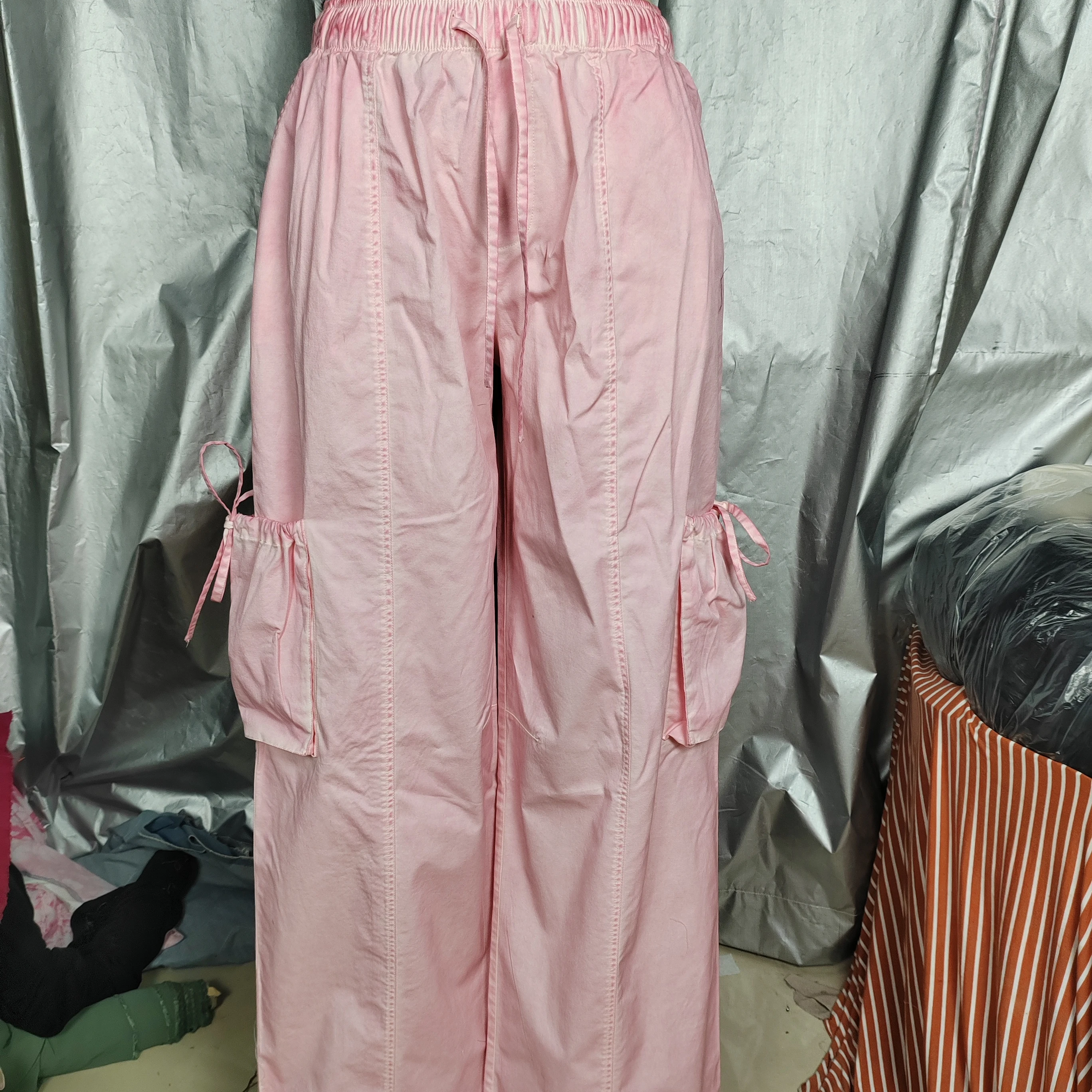 Women's Rope Tie Waistband Loose Casual Long Pants