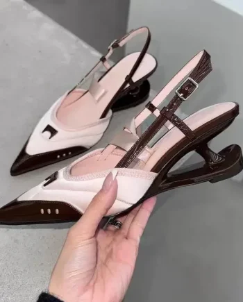 Ladies Pumps Shoes Pointed Toe Special Heel 6cm Lace Up Roma Mary Jane Pointed Toe Women's Shoes High Heels