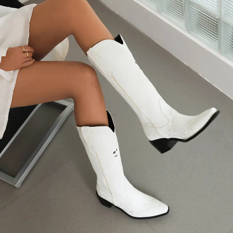 Large Size Cowboy Boots Botas De Vaqueros De Mujer Corta