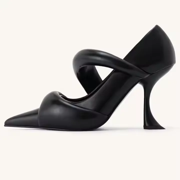 Low Moq Ladies Heel Pump Shoes Size 43 Classic Point Toe Women Stiletto High Heels