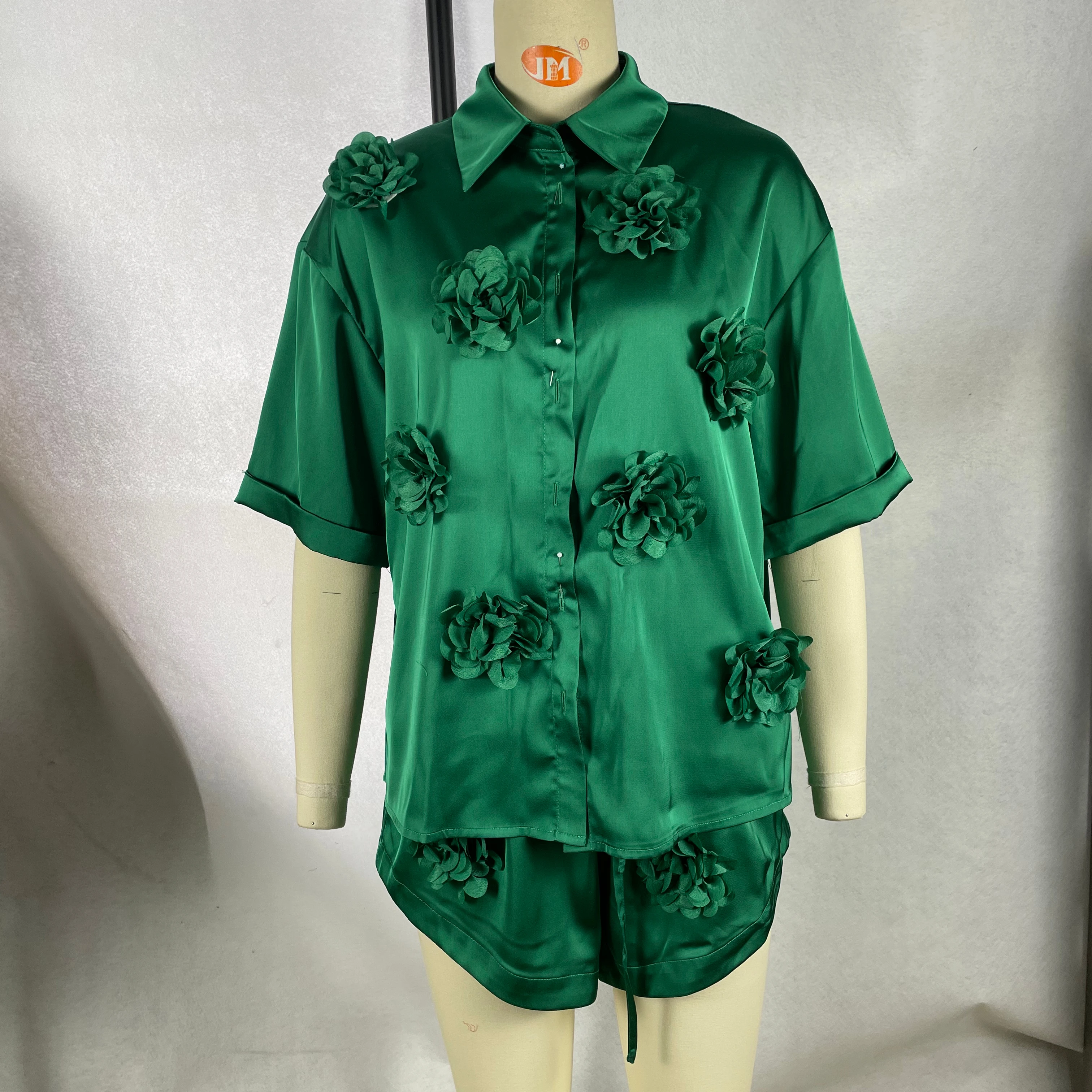 Ladies' Heavy-duty Floral Decoration Casual Comfortable Set