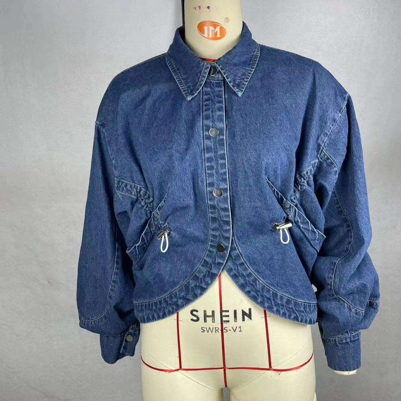 Women's Drawstring Fashion Denim Jacket
