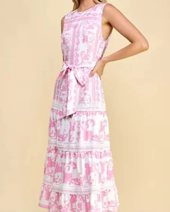 Women's Sleeveless Printed Casual Long Dress