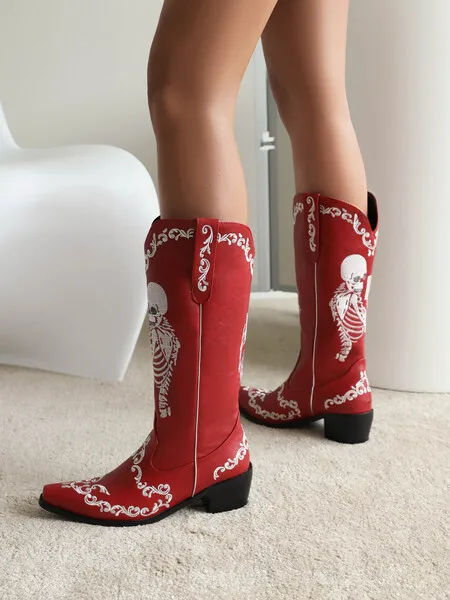 Large Size Cowboy Boots Botas De Vaqueros De Mujer Corta