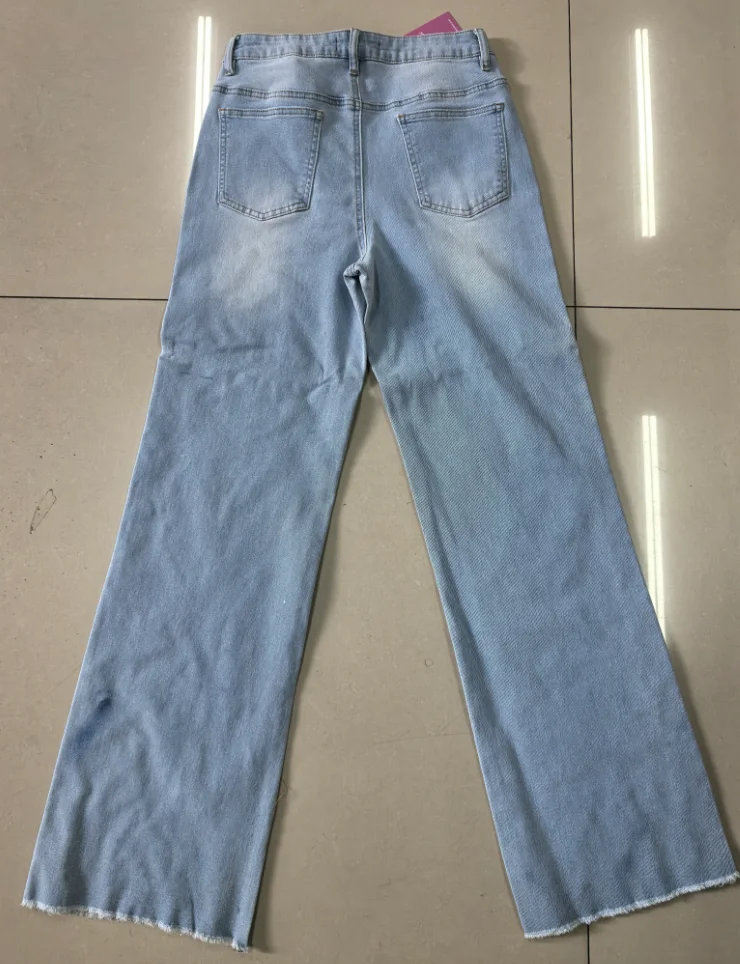 Women's High-waisted Flare Jeans For Nightclub Rhinestone Embellished Trendy Skinny Denim Washable Great For Summer Hangouts